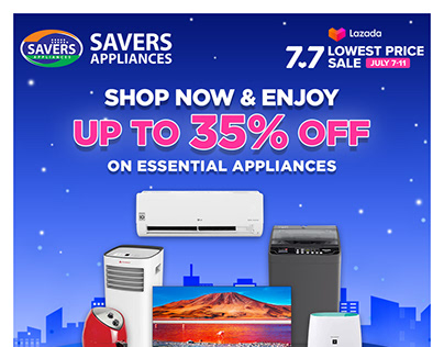 Savers Appliances Lazada 7.7 Lowest Price Sale