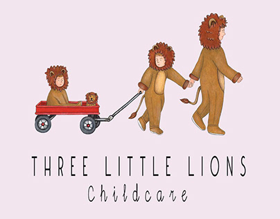 Three Little Lions Logo Design