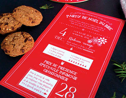 Invitation party de Noël