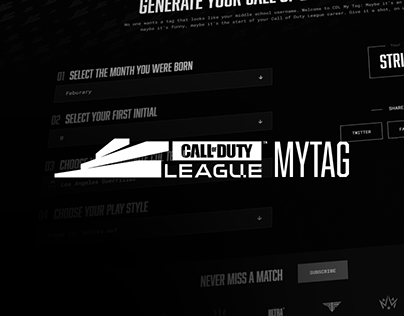 Call of Duty League - Name Generating Software