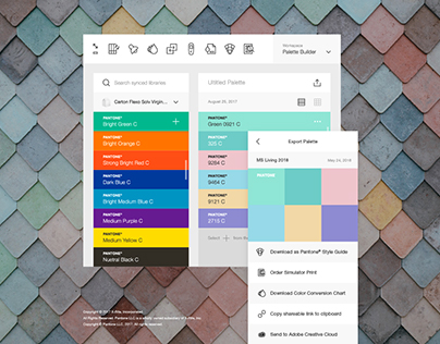 Pantone® Desktop and Mobile Color Matching Application
