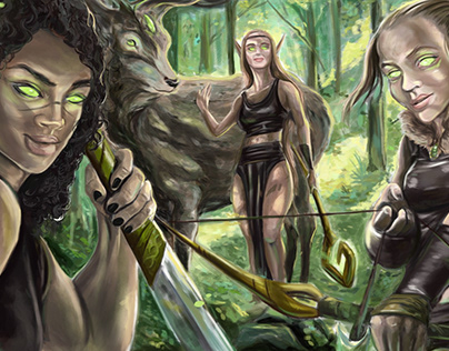 Elven War Maids from Taldrimar forest