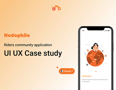 Riders community application UI UX case study