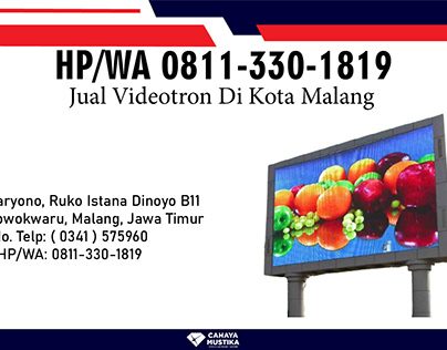 WA 0811-330-1819, Jual Videotron Indoor P2.5 Di Malang