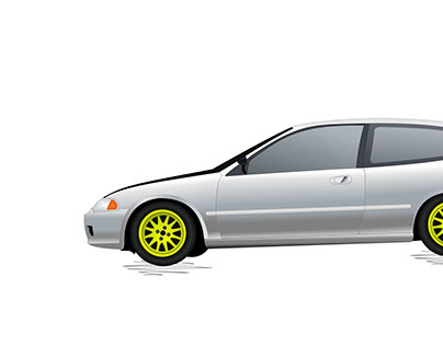 Illustration of Honda Civic 5th Generation