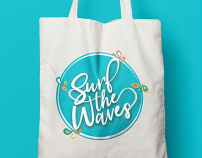 Surf The Waves | Composition Typographique