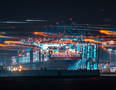 Hamburg container ships