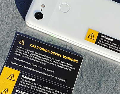 California Device Warning