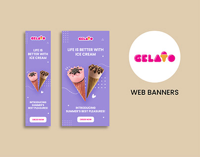 Gelato - Web Banners