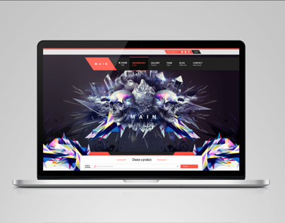 MAIN web site & graphic design