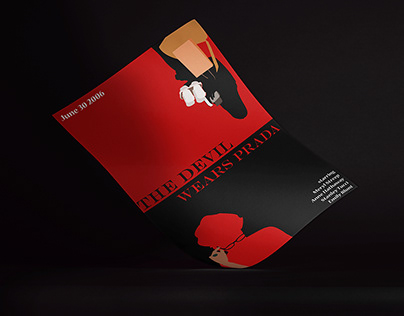 Minimalistic Poster Re-design for Devil Wears Prada