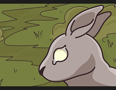 bunny forest illustration