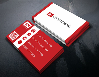 SM Stretching Business Card Design