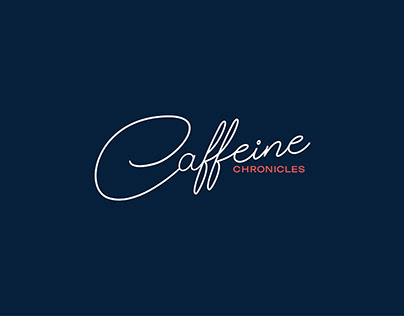 Caffeine chronicles logo design