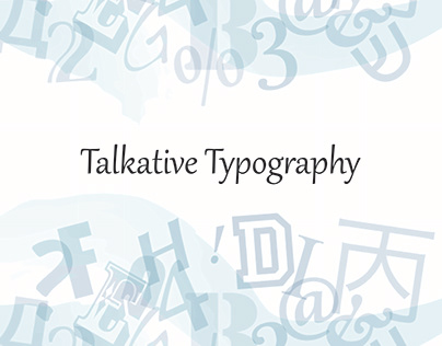 talkative typography