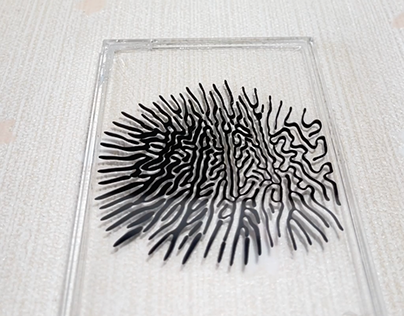 Ferrofluid fussion demo for plastic container