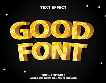 Eidtable text effect
