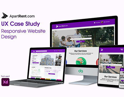 Project thumbnail - ApartRent - UX Responsive Web Design and Case Study