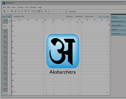Creating a Digital tool for Designing Devanagari font
