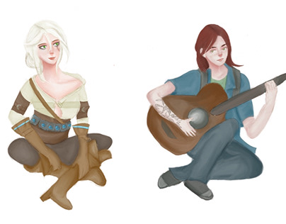 Ciri and Ellie (From The Witcher and The Last of Us)