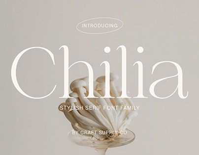 Chilia - Stylish Serif Font | Free Download