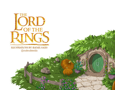 "Lord of the Rings" Digital Illustrations (2019)