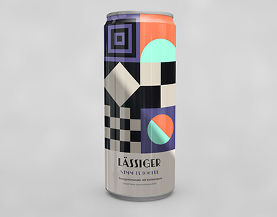 Lässiger - packaging beverage, geometric pattern drink
