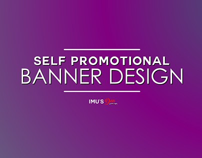 Self Promotional Banner Design