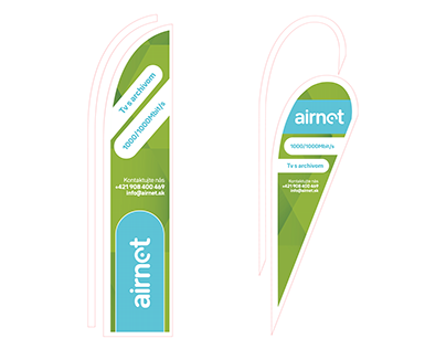 Promotional flags - Airnet