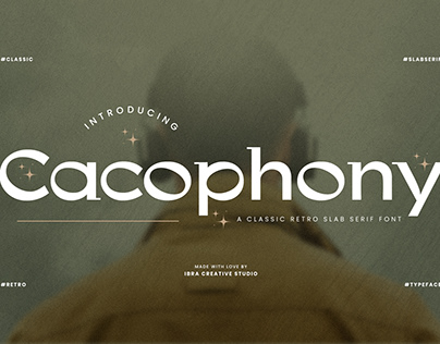 Cacophony – A Classic Retro Slab Serif Font