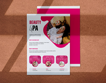 Beauty spa flyer design