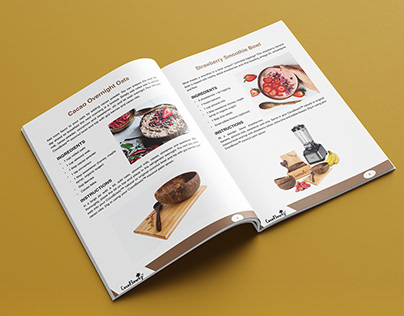 Stunning cookbook and recipes book layout design