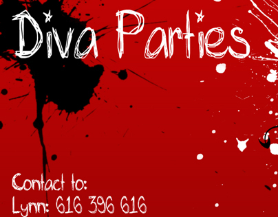 Diva Parties Business Cards