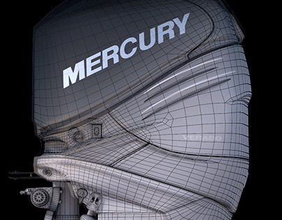 3D model Mercury 350XL Verado
