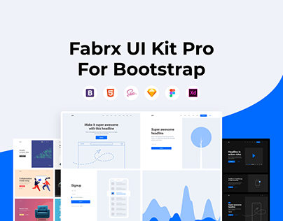 Fabrx UI Kit Pro for Bootstrap
