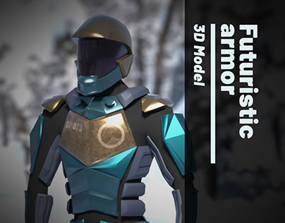 Futuristic armor 3D Model
