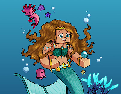 Minecraft posters - fairy & mermaid