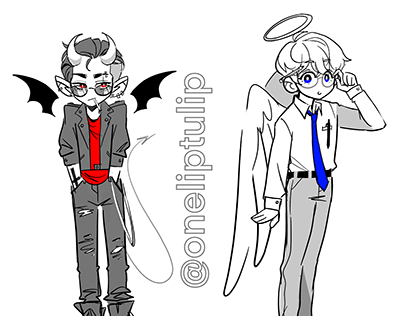 Blue Angel/Red Demon Character Concepts