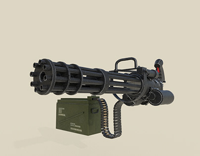 M134 Minigun 3D Model