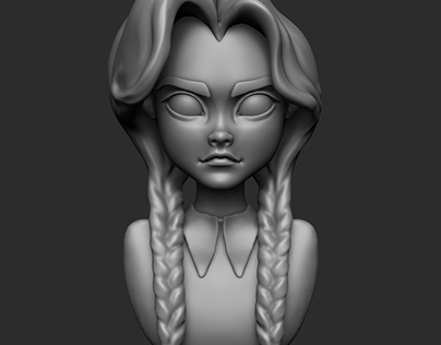 Wendsday Addams in zBrush