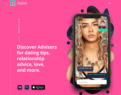 Video Chat - TickTalk. Mobile App for iOs