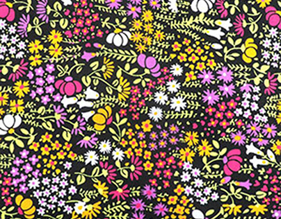 Polyester cotton autumn printed fabric