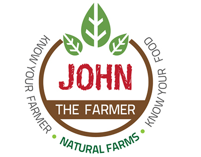 John Organic Farmer Logo Branding