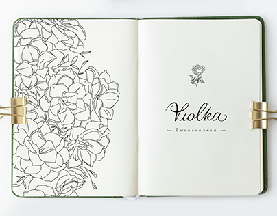Logo "Violka" kwiaciarnia