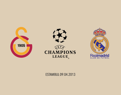 Real Madrid Galatasaray Champions League Signage Prints