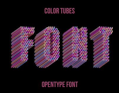Color Tubes Font