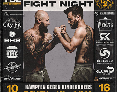 TBL MMA Fight Poster Design