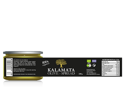 Kalamata Olive Spread Label