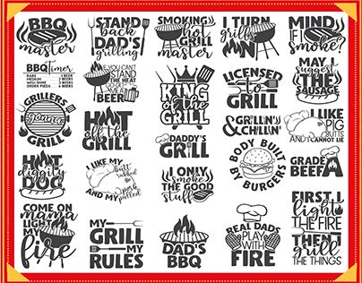Barbecue Quotes SVG Bundle, Barbecue Cut File