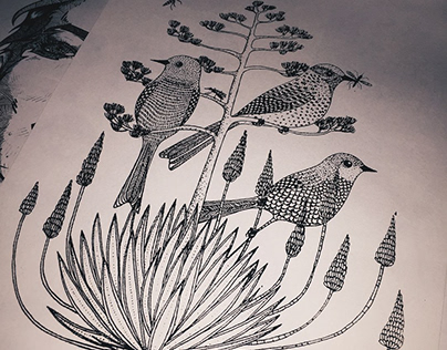 Branching Daydreams: Doodle Birds at Rest